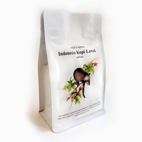 Кофе в зернах CUATTRO Indonesia Kopi Luwak (Индонезия)